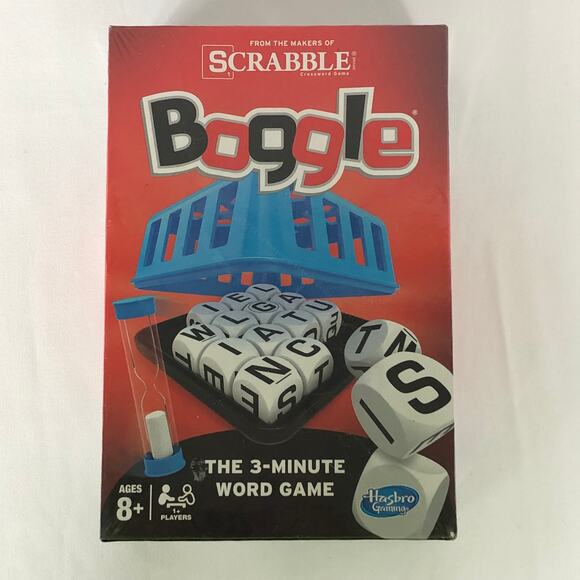 Boggle 3-Minute Word Game From The Makers Of Scrabble Ages 8 & Up NEW Sealed - Picture 1 of 2
